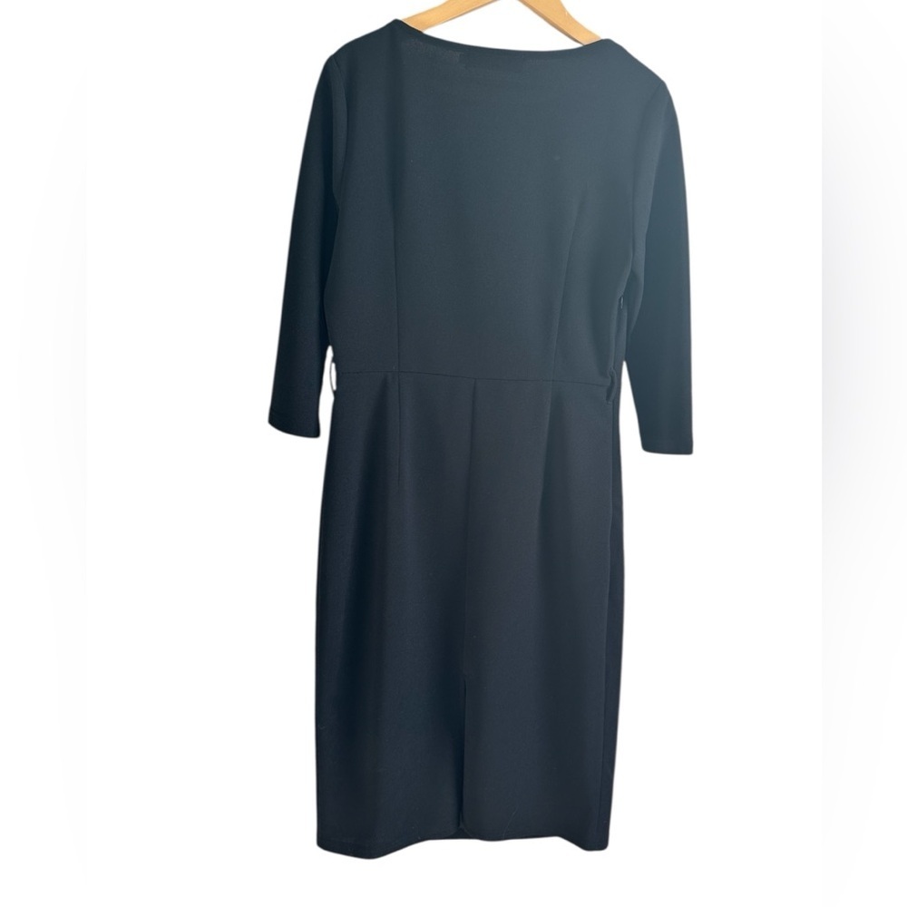 Allegra K Black and White Long Sleeve Dress - Picture 5 of 6